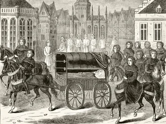 Funeral procession of King Richard II of England in 1400, from 